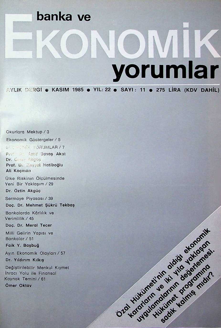 Kasım 1985